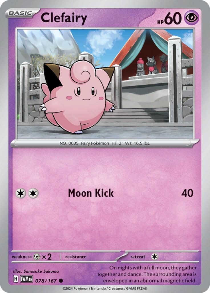 Clefairy (078/167) [Scarlet & Violet: Twilight Masquerade] | Mega City Incorporated