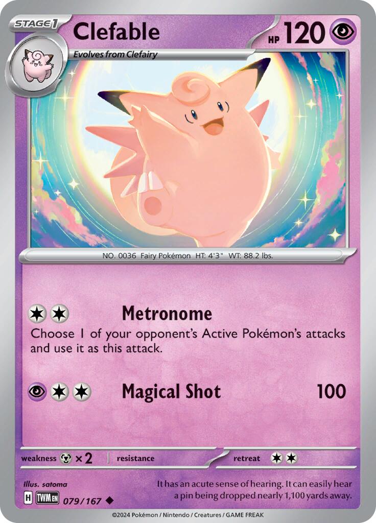 Clefable (079/167) [Scarlet & Violet: Twilight Masquerade] | Mega City Incorporated