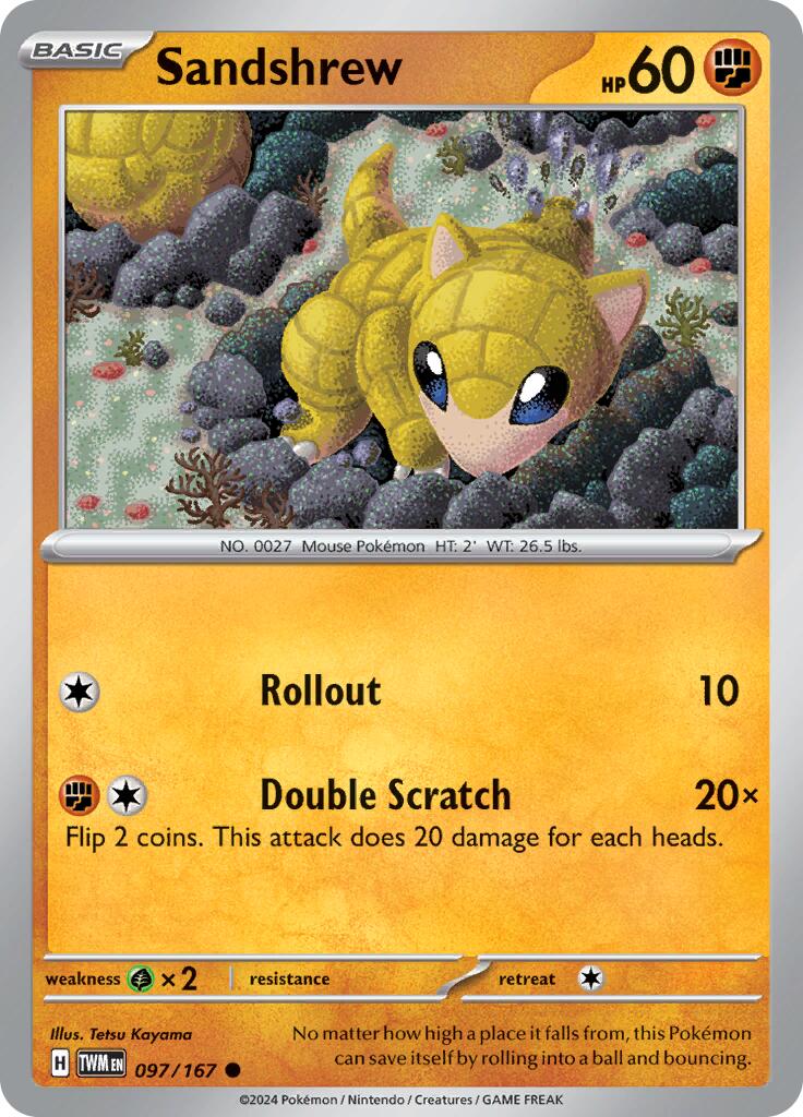 Sandshrew (097/167) [Scarlet & Violet: Twilight Masquerade] | Mega City Incorporated