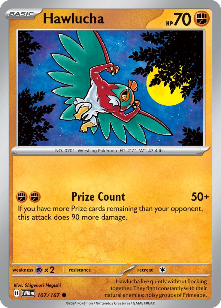 Hawlucha (107/167) [Scarlet & Violet: Twilight Masquerade] | Mega City Incorporated