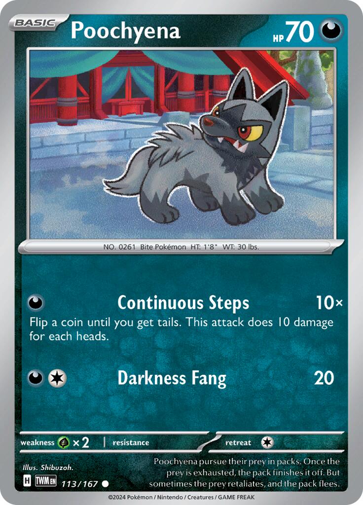 Poochyena (113/167) [Scarlet & Violet: Twilight Masquerade] | Mega City Incorporated
