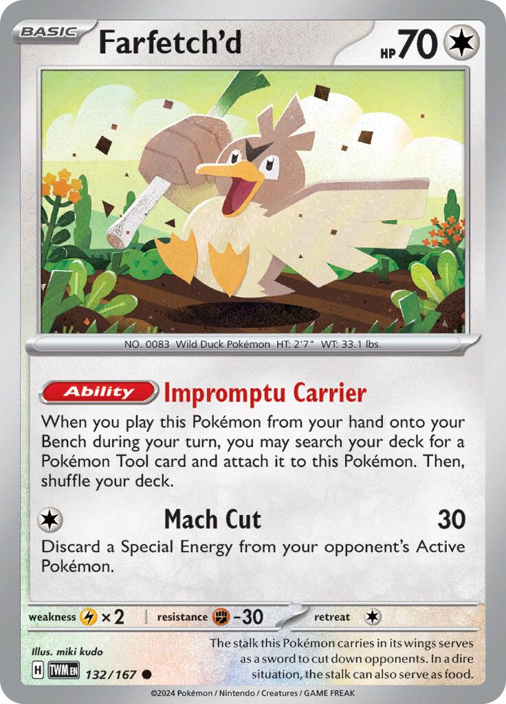 Farfetch'd (132/167) [Scarlet & Violet: Twilight Masquerade] | Mega City Incorporated