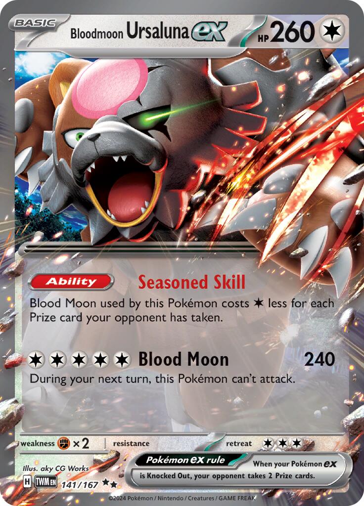 Bloodmoon Ursaluna ex (141/167) [Scarlet & Violet: Twilight Masquerade] | Mega City Incorporated