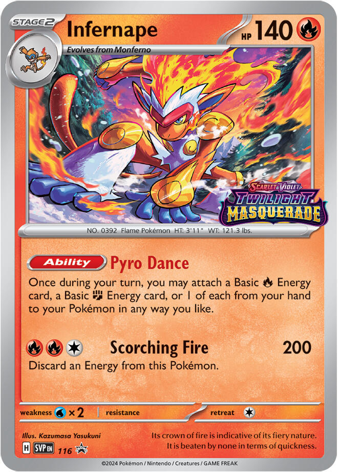 Infernape (116) [Scarlet & Violet: Black Star Promos] | Mega City Incorporated