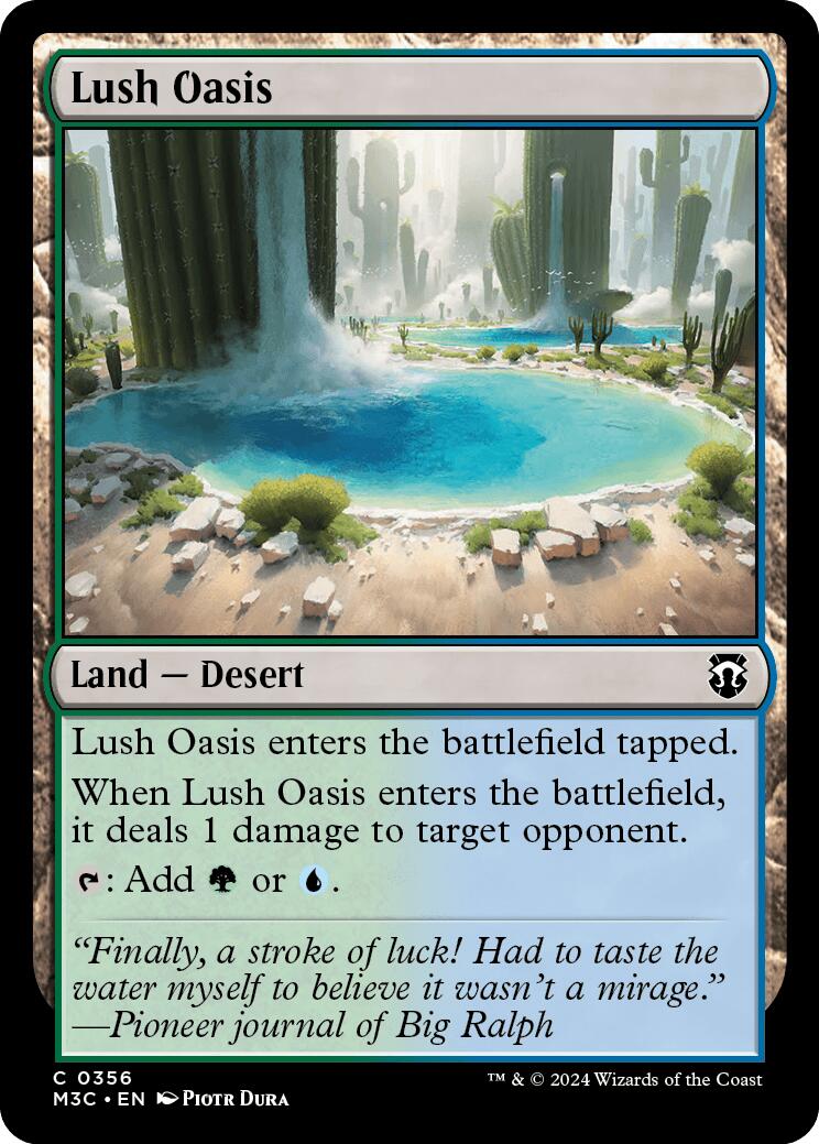 Lush Oasis [Modern Horizons 3 Commander] | Mega City Incorporated