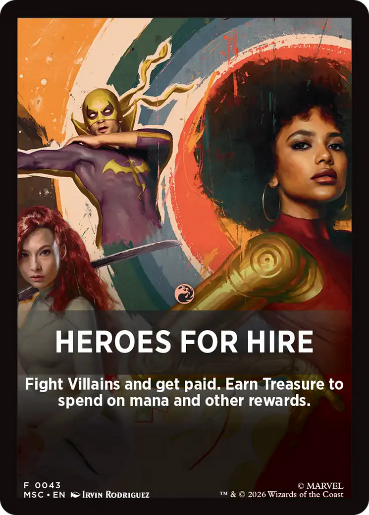 Heroes For Hire Theme Card [Marvel Super Heroes Commander] | Mega City Incorporated