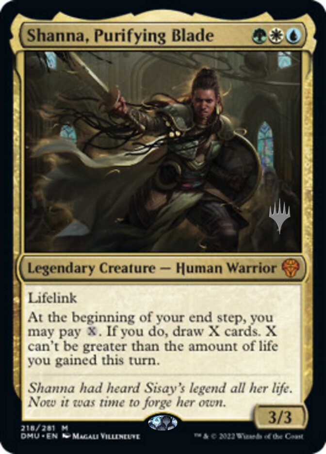 Shanna, Purifying Blade (Promo Pack) [Dominaria United Promos] | Mega City Incorporated