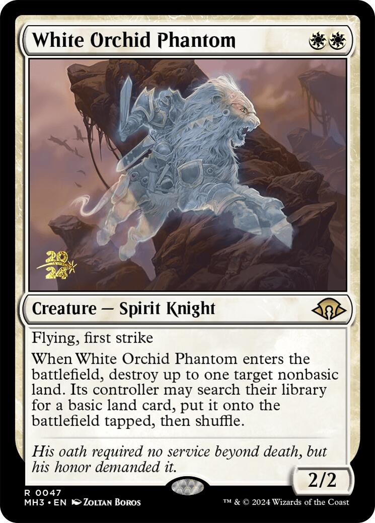 White Orchid Phantom [Modern Horizons 3 Prerelease Promos] | Mega City Incorporated