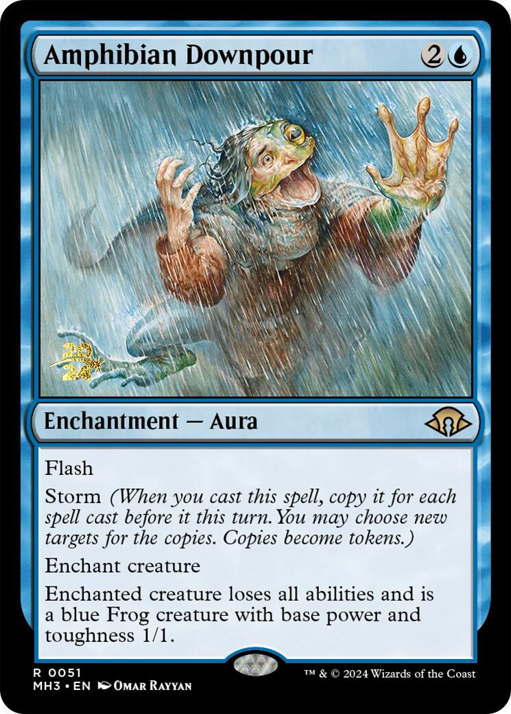 Amphibian Downpour [Modern Horizons 3 Prerelease Promos] | Mega City Incorporated