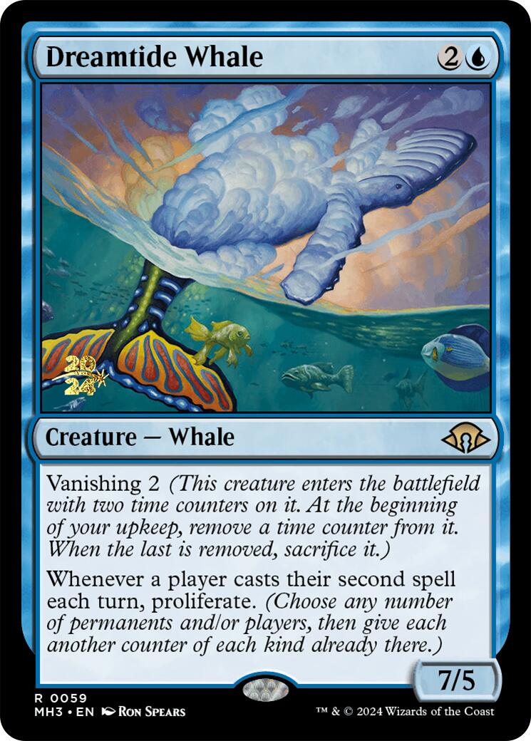 Dreamtide Whale [Modern Horizons 3 Prerelease Promos] | Mega City Incorporated