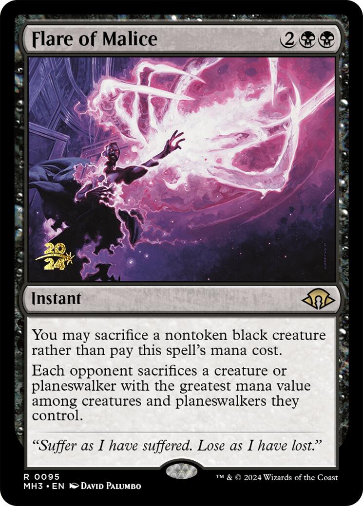 Flare of Malice [Modern Horizons 3 Prerelease Promos] | Mega City Incorporated