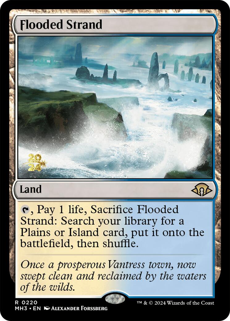 Flooded Strand [Modern Horizons 3 Prerelease Promos] | Mega City Incorporated