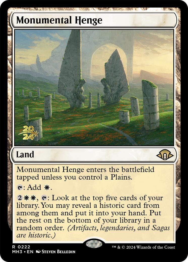 Monumental Henge [Modern Horizons 3 Prerelease Promos] | Mega City Incorporated