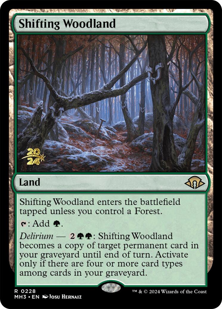 Shifting Woodland [Modern Horizons 3 Prerelease Promos] | Mega City Incorporated