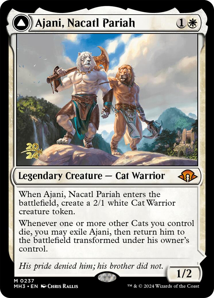Ajani, Nacatl Pariah [Modern Horizons 3 Prerelease Promos] | Mega City Incorporated