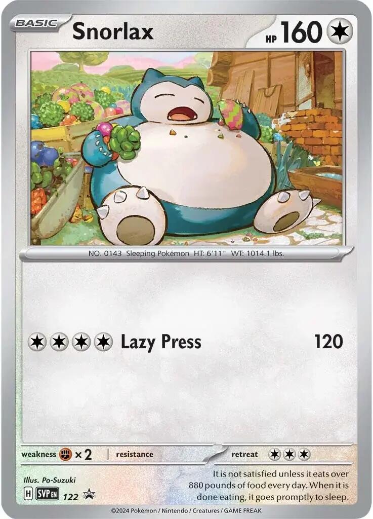 Snorlax (122) [Scarlet & Violet: Black Star Promos] | Mega City Incorporated