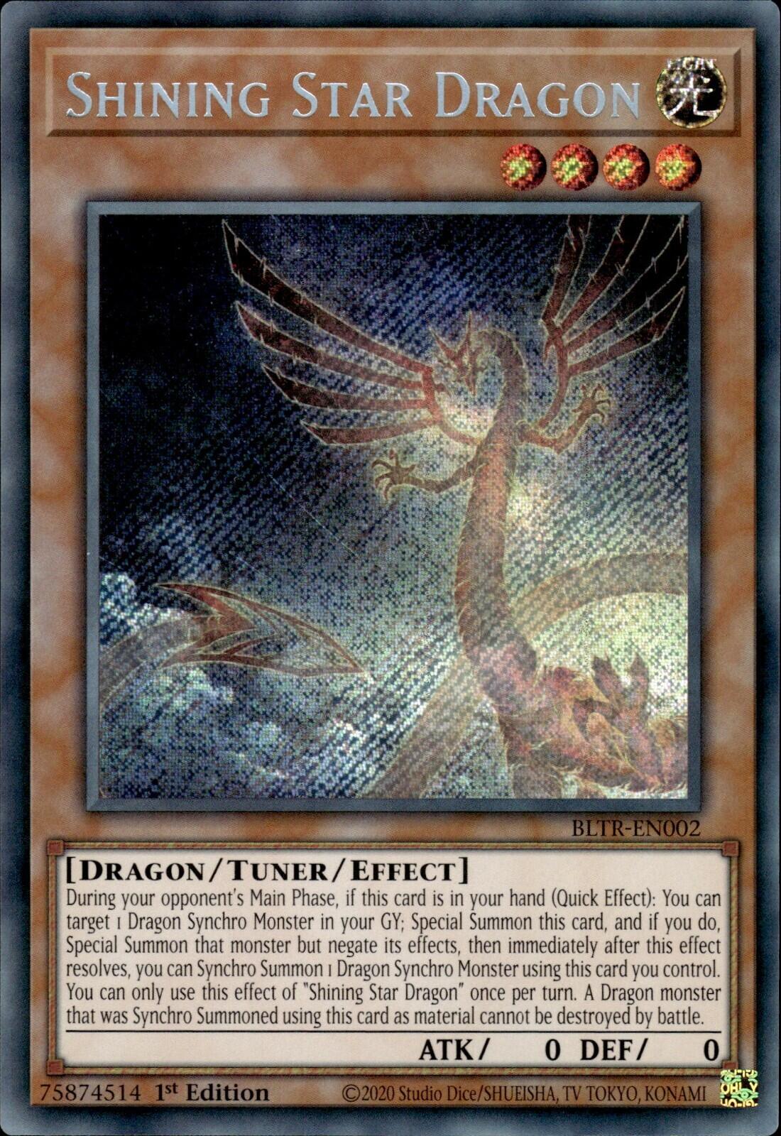 Shining Star Dragon [BLTR-EN002] Secret Rare | Mega City Incorporated