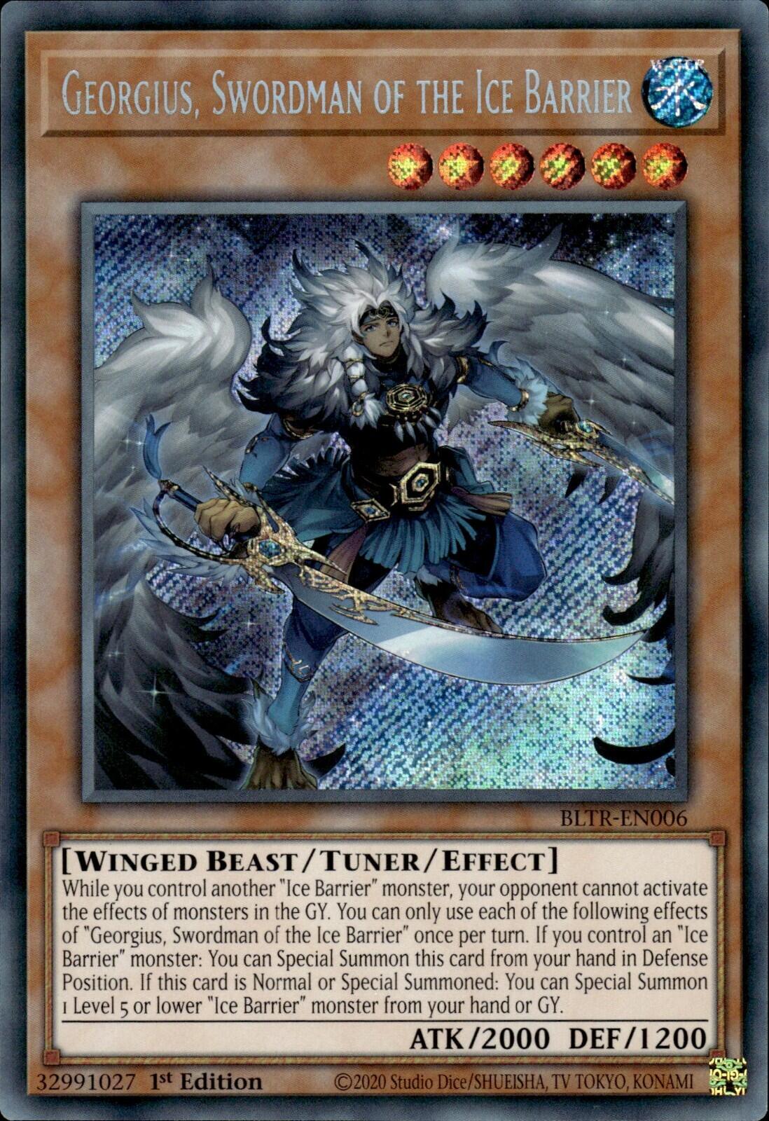 Georgius, Swordman of the Ice Barrier [BLTR-EN006] Secret Rare | Mega City Incorporated