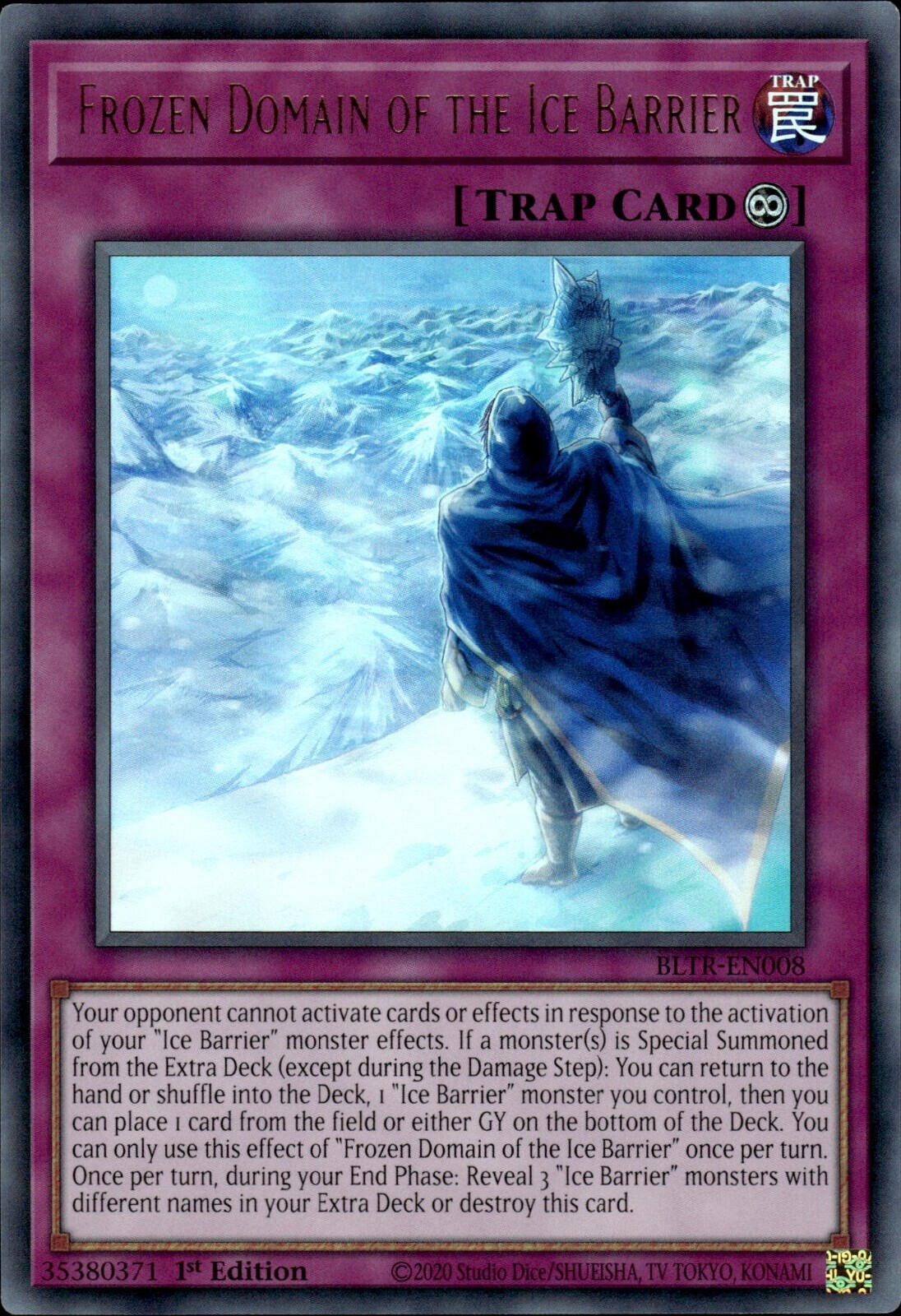 Frozen Domain of the Ice Barrier [BLTR-EN008] Ultra Rare | Mega City Incorporated