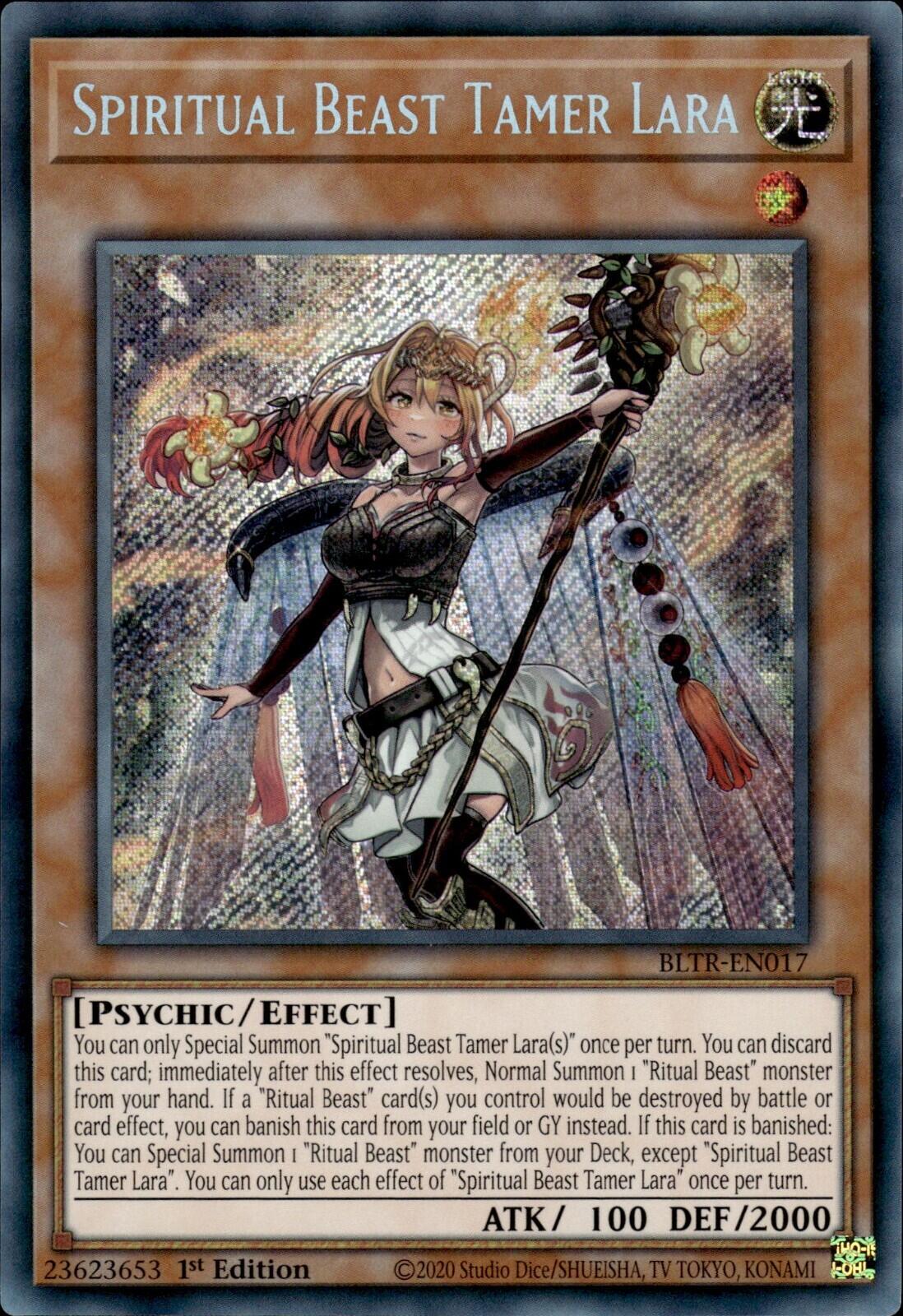 Spiritual Beast Tamer Lara [BLTR-EN017] Secret Rare | Mega City Incorporated