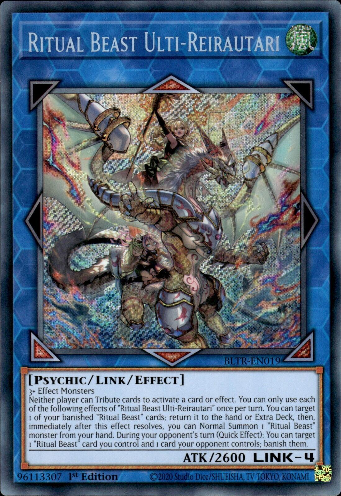 Ritual Beast Ulti-Reirautari [BLTR-EN019] Secret Rare | Mega City Incorporated