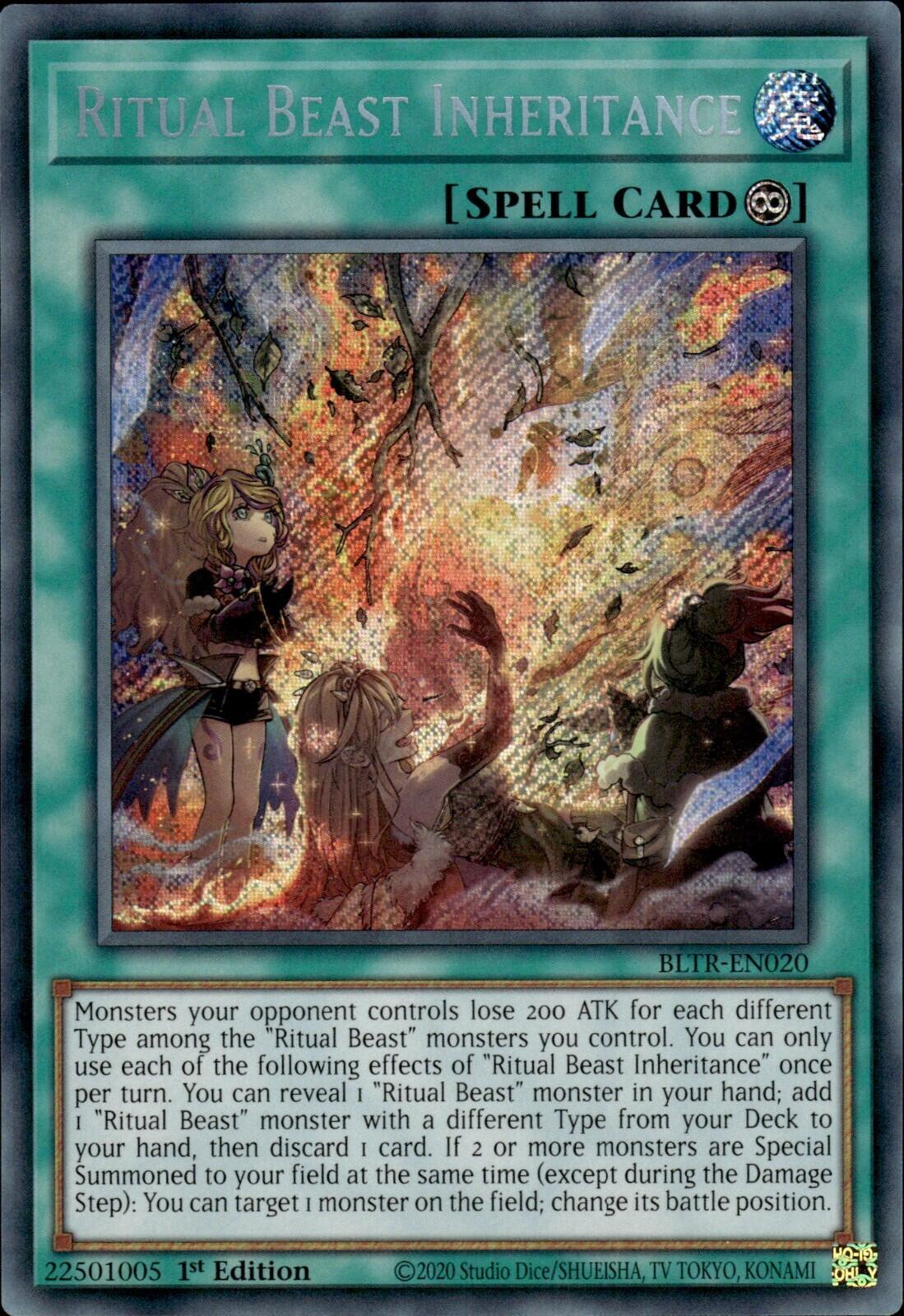 Ritual Beast Inheritance [BLTR-EN020] Secret Rare | Mega City Incorporated