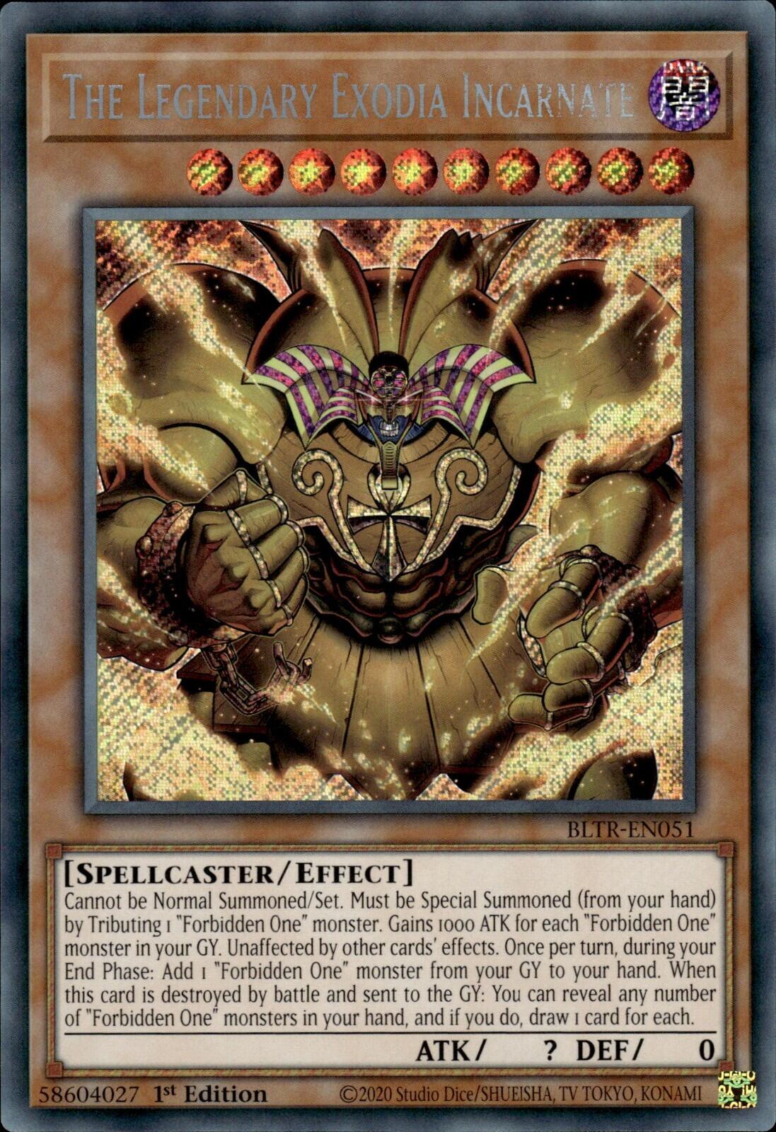 The Legendary Exodia Incarnate [BLTR-EN051] Secret Rare | Mega City Incorporated