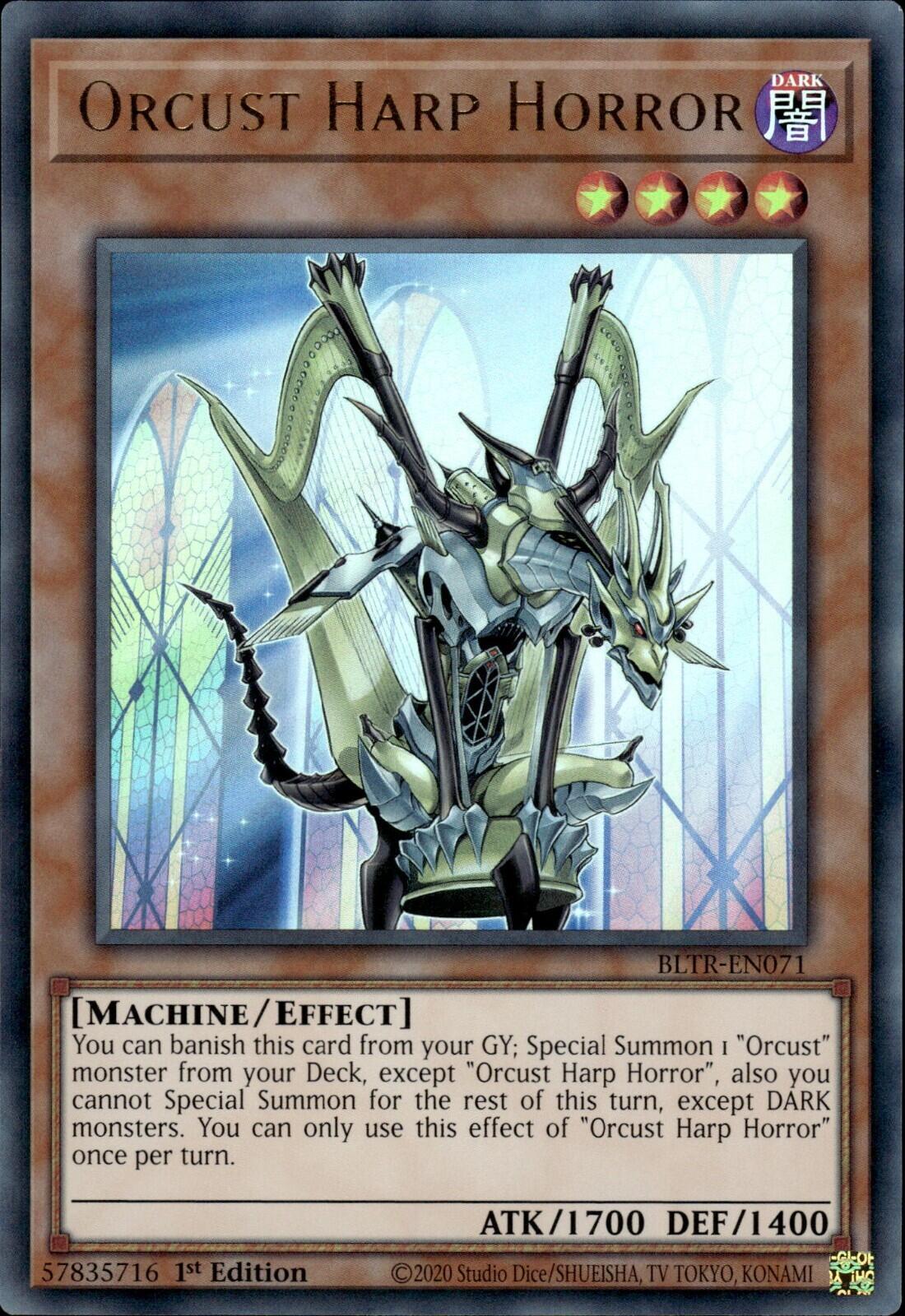 Orcust Harp Horror [BLTR-EN071] Ultra Rare | Mega City Incorporated