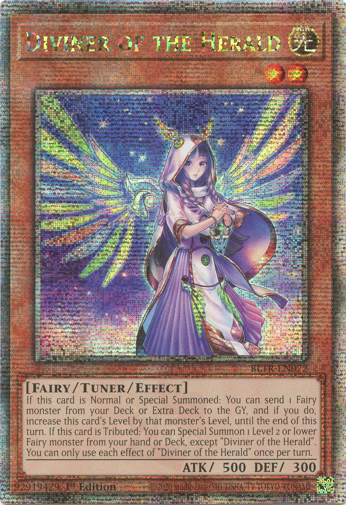 Diviner of the Herald (Quarter Century Secret Rare) [BLTR-EN072] Quarter Century Secret Rare | Mega City Incorporated