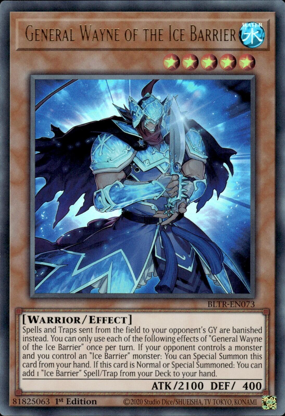 General Wayne of the Ice Barrier [BLTR-EN073] Ultra Rare | Mega City Incorporated
