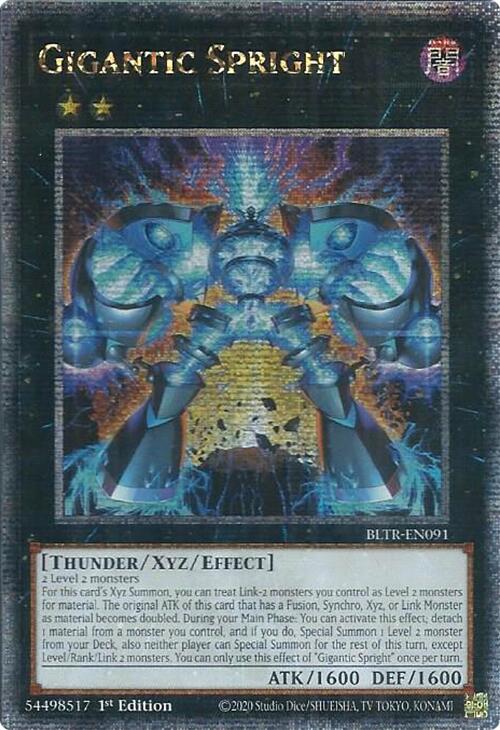 Gigantic Spright (Quarter Century Secret Rare) [BLTR-EN091] Quarter Century Secret Rare | Mega City Incorporated