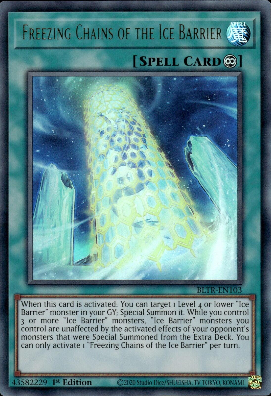 Freezing Chains of the Ice Barrier [BLTR-EN103] Ultra Rare | Mega City Incorporated
