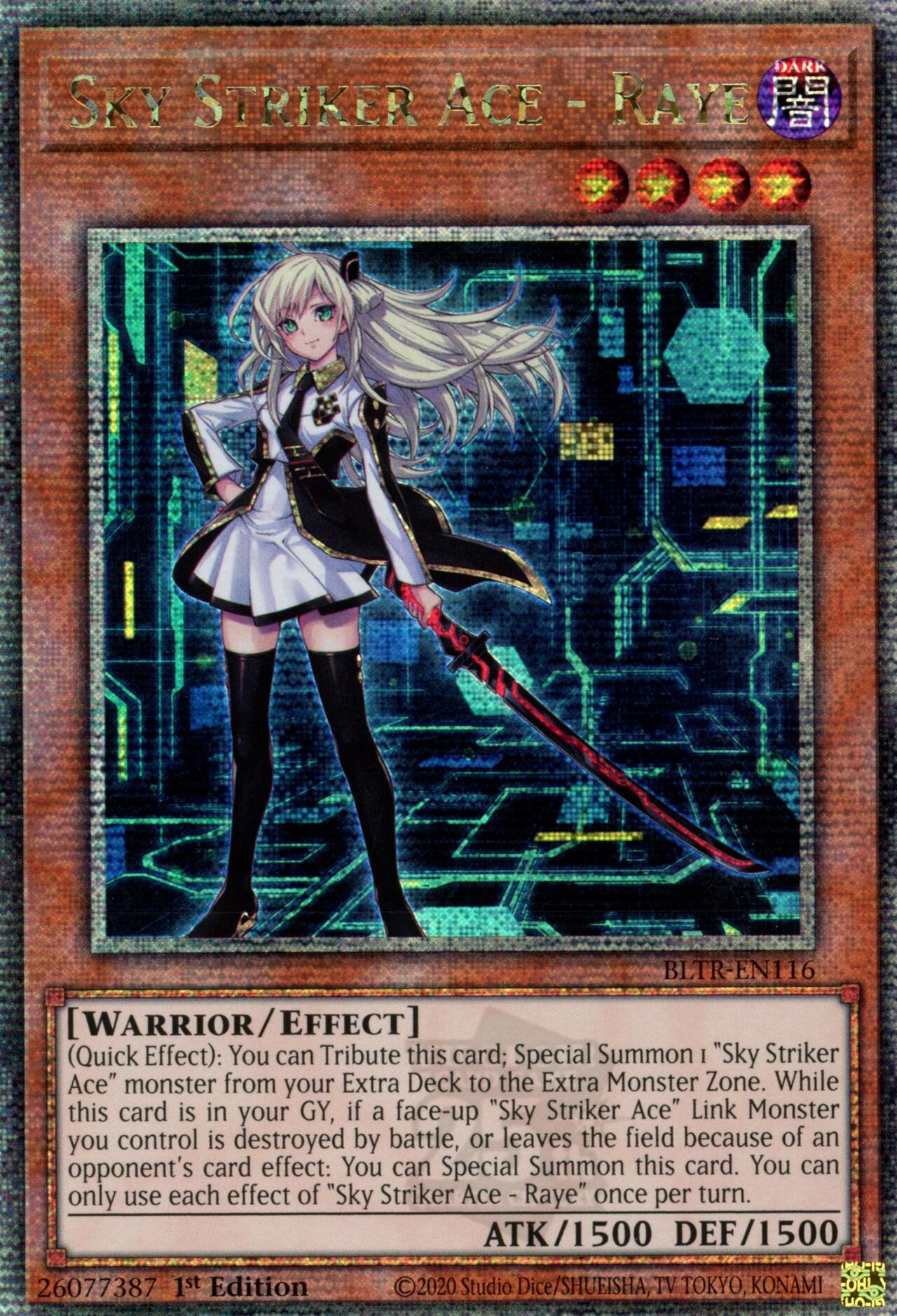 Sky Striker Ace - Raye (Quarter Century Secret Rare) [BLTR-EN116] Quarter Century Secret Rare | Mega City Incorporated