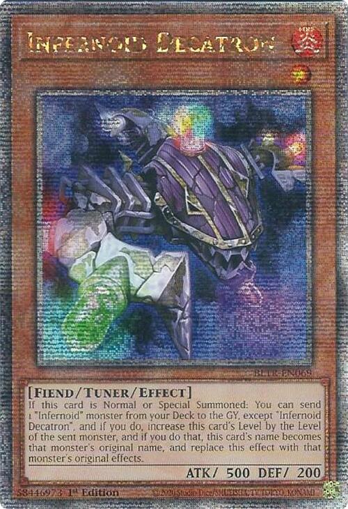 Infernoid Decatron (Quarter Century Secret Rare) [BLTR-EN069] Quarter Century Secret Rare | Mega City Incorporated