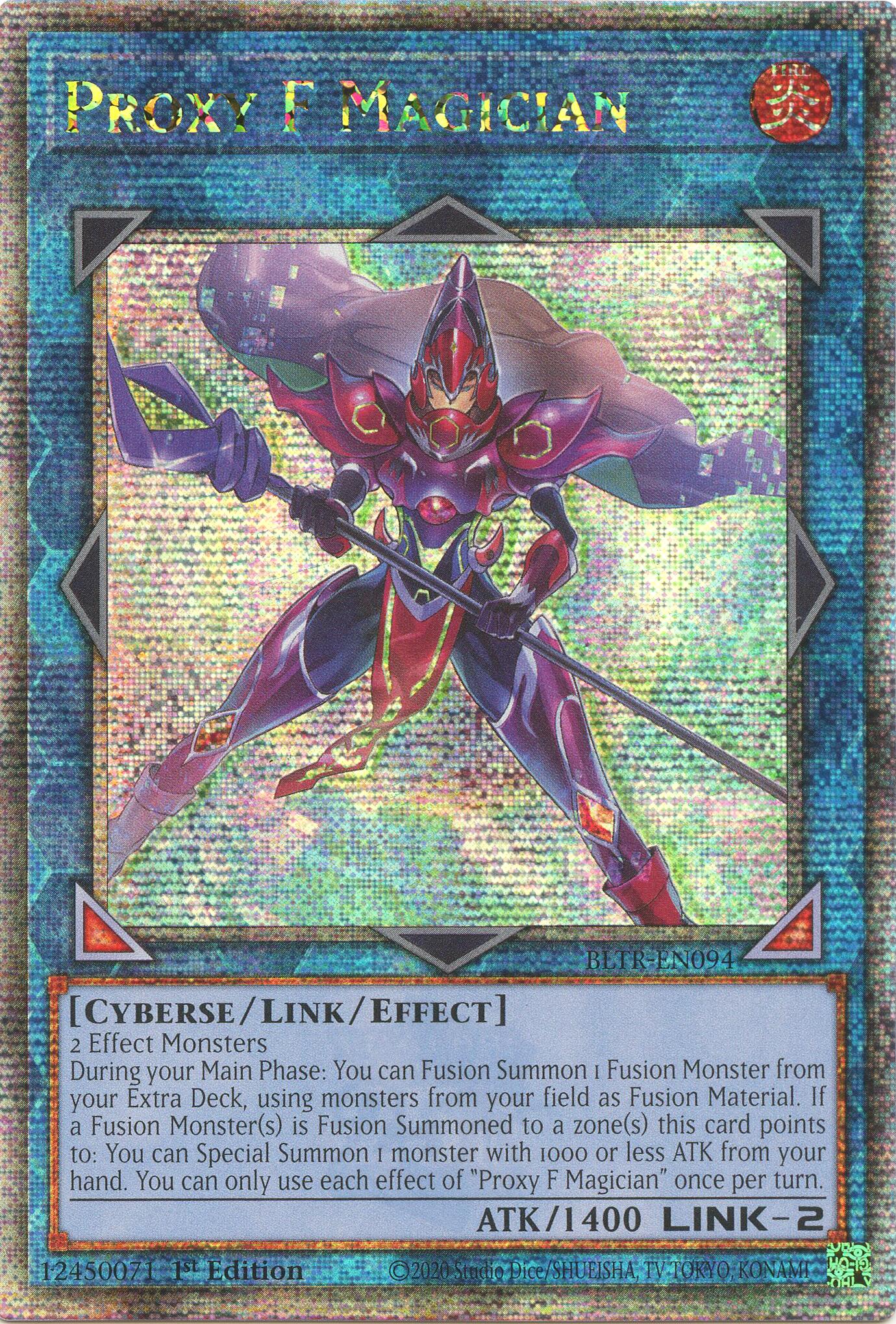 Proxy F Magician (Quarter Century Secret Rare) [BLTR-EN094] Quarter Century Secret Rare | Mega City Incorporated