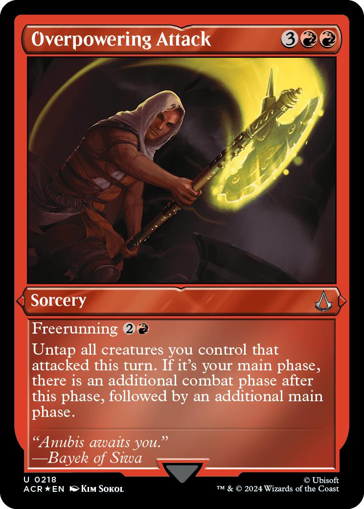 Overpowering attack (Foil Etched) [Assassin's Creed] | Mega City Incorporated