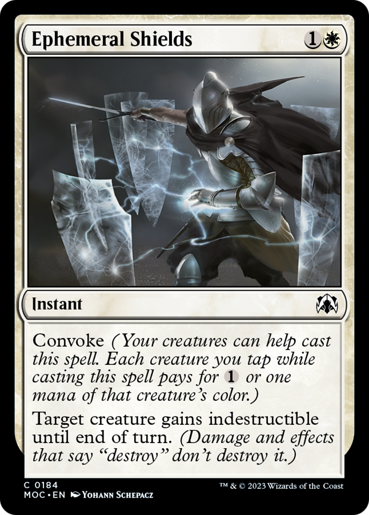 Ephemeral Shields [March of the Machine Commander] | Mega City Incorporated
