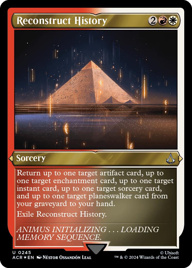 Reconstruct History (Foil Etched) [Assassin's Creed] | Mega City Incorporated