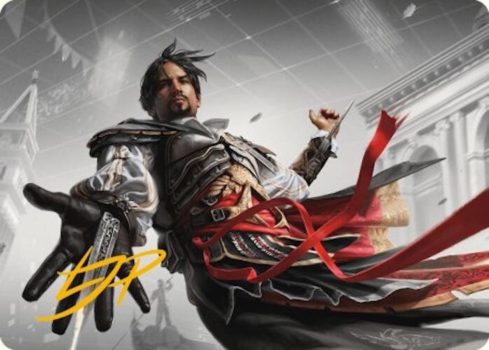 Ezio Auditore da Firenze Art Card (Gold-Stamped Signature) [Assassin's Creed Art Series] | Mega City Incorporated