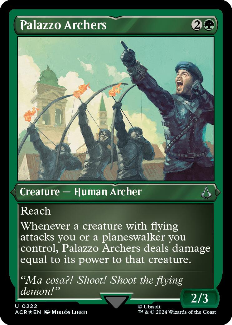 Palazzo Archers (Foil Etched) [Assassin's Creed] | Mega City Incorporated