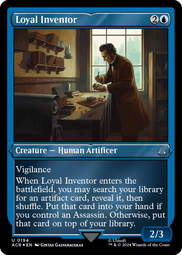 Loyal Inventor (Foil Etched) [Assassin's Creed] | Mega City Incorporated