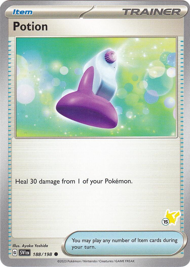 Potion (188/192) (Pikachu Stamp #15) [Battle Academy 2024] | Mega City Incorporated
