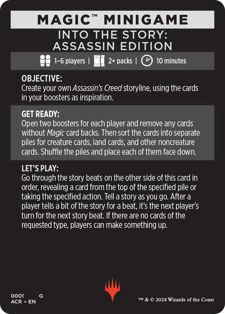 Into The Story: Assassin Edition (Magic Minigame) [Assassin's Creed Minigame] | Mega City Incorporated