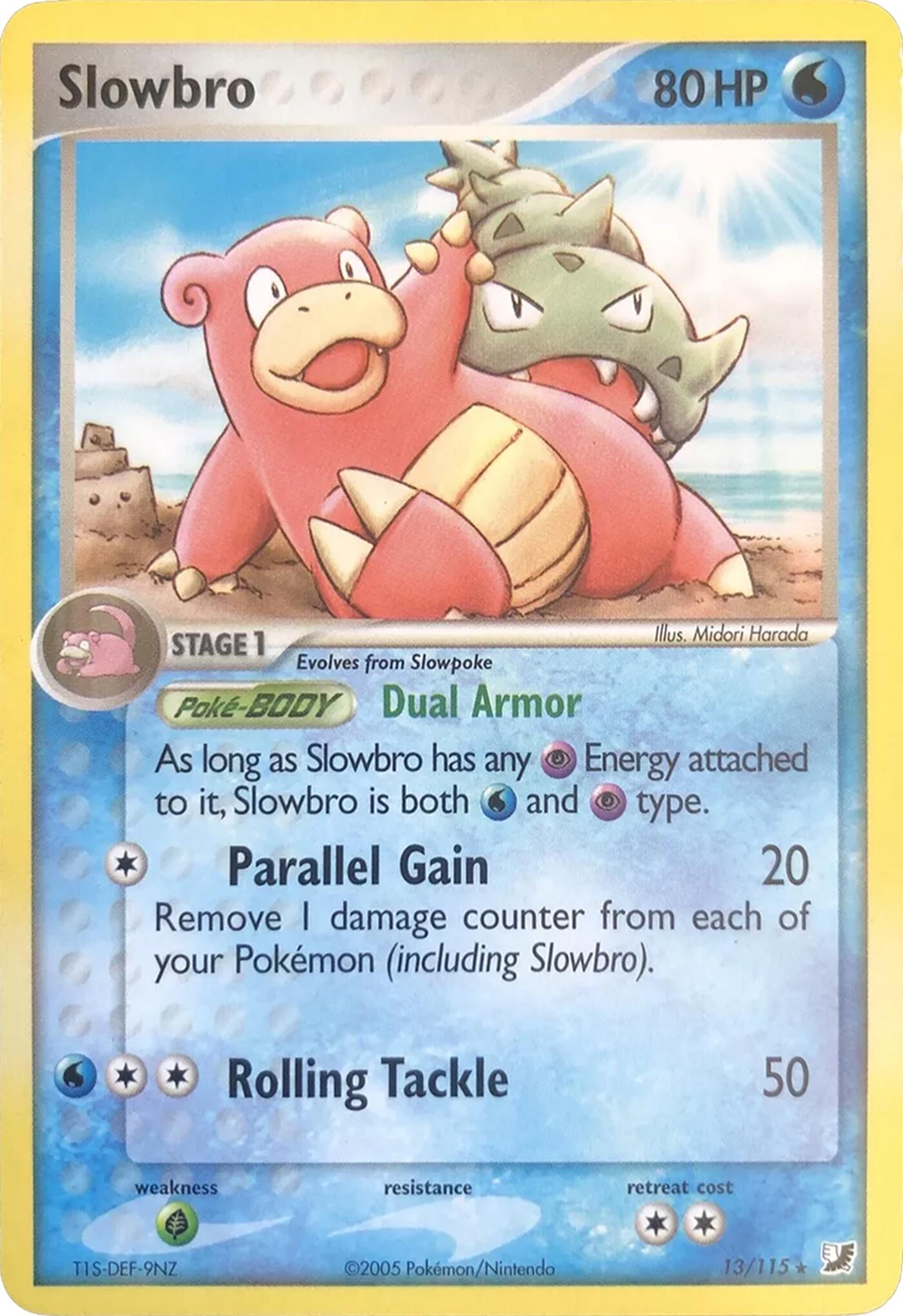 Slowbro (13/115) (Theme Deck Exclusives) [EX: Unseen Forces] | Mega City Incorporated