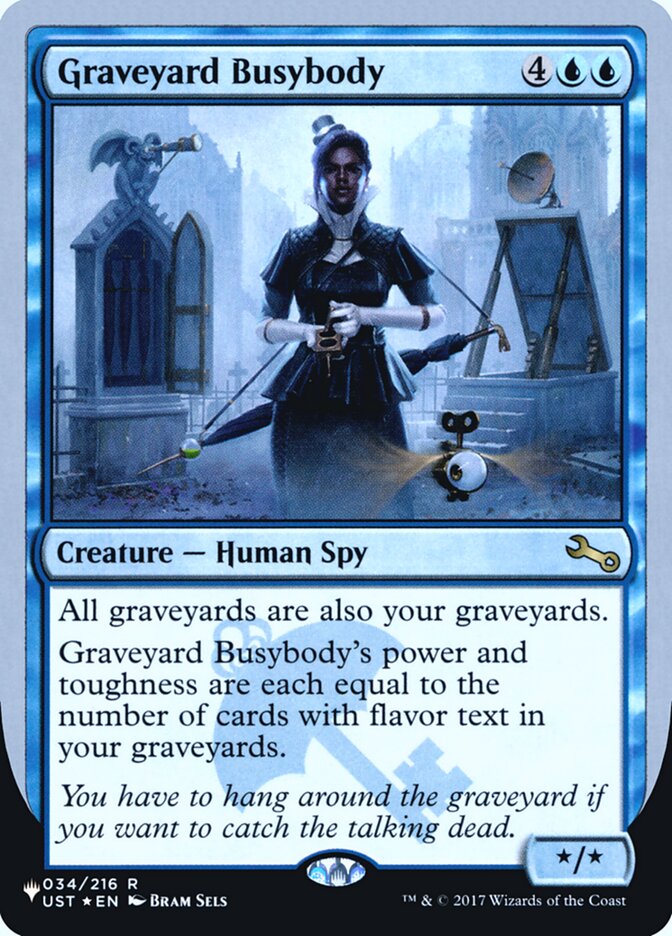 Graveyard Busybody (Unfinity Foil Edition) [The List] | Mega City Incorporated