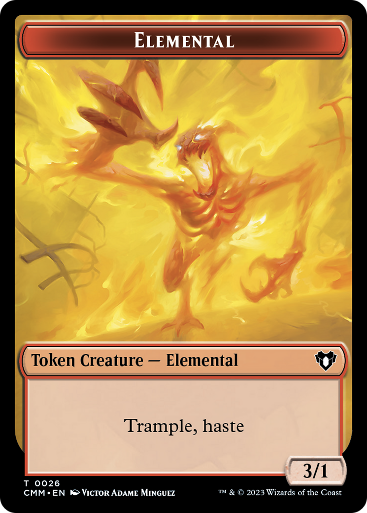 Elemental Token (26) [Commander Masters Tokens] | Mega City Incorporated