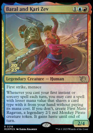 Baral and Kari Zev [March of the Machine Prerelease Promos] | Mega City Incorporated