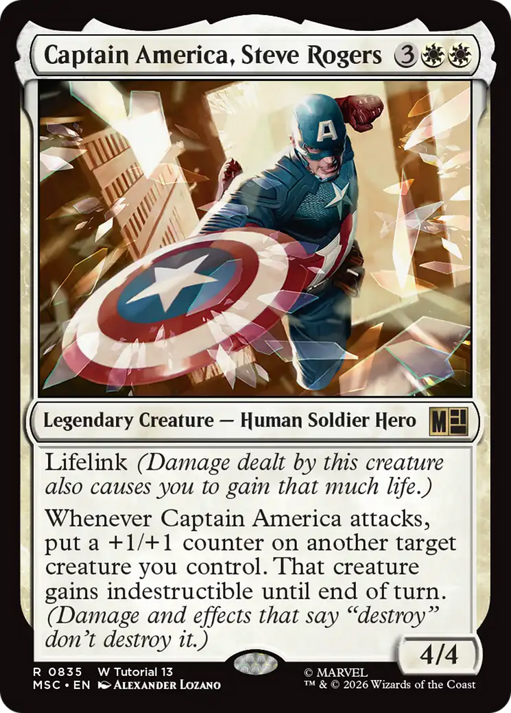 Captain America, Steve Rogers (0835) [Marvel Super Heroes Commander] | Mega City Incorporated