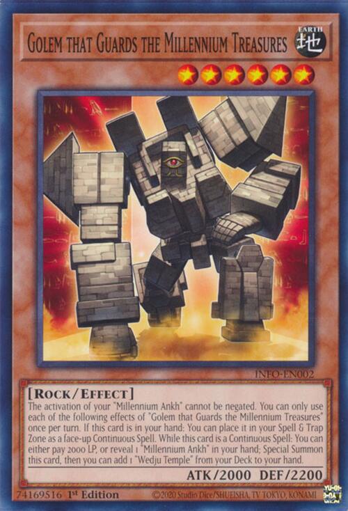 Golem that Guards the Millennium Treasures [INFO-EN002] Common | Mega City Incorporated