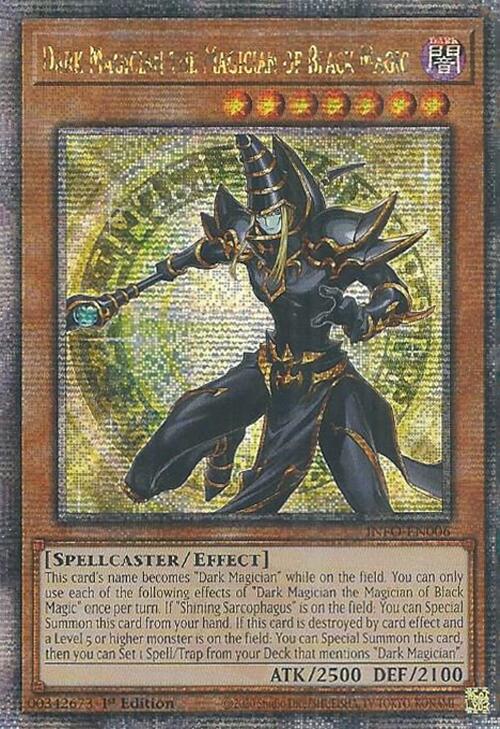 Dark Magician the Magician of Black Magic (Quarter Century Secret Rare) [INFO-EN006] Quarter Century Secret Rare | Mega City Incorporated